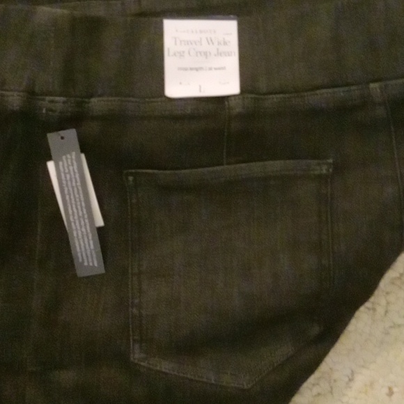 Talbots Travel wide leg crop jean - Picture 6 of 7